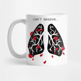 Hanahaki disease - Can't breathe BLACK Mug